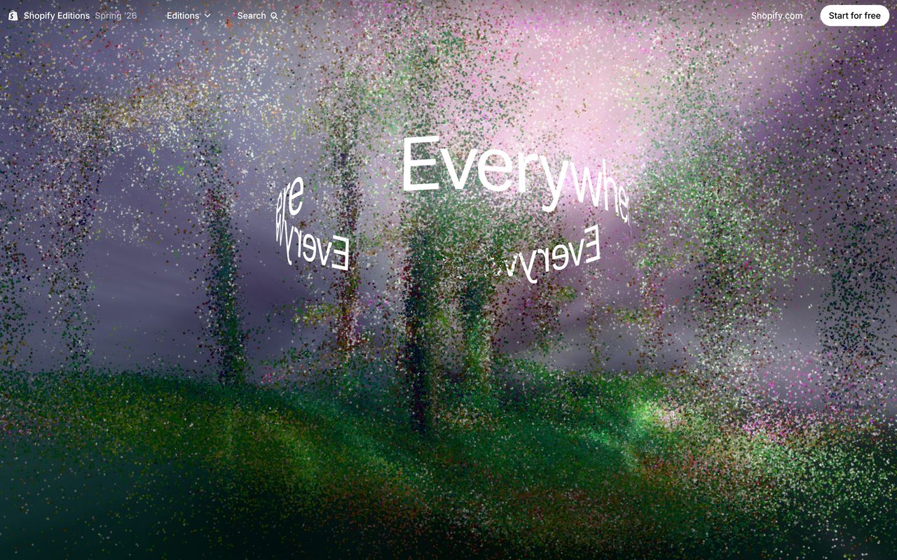 Shopify Editions Spring 2026 主题 Commerce Everywhere 无处不在的商业